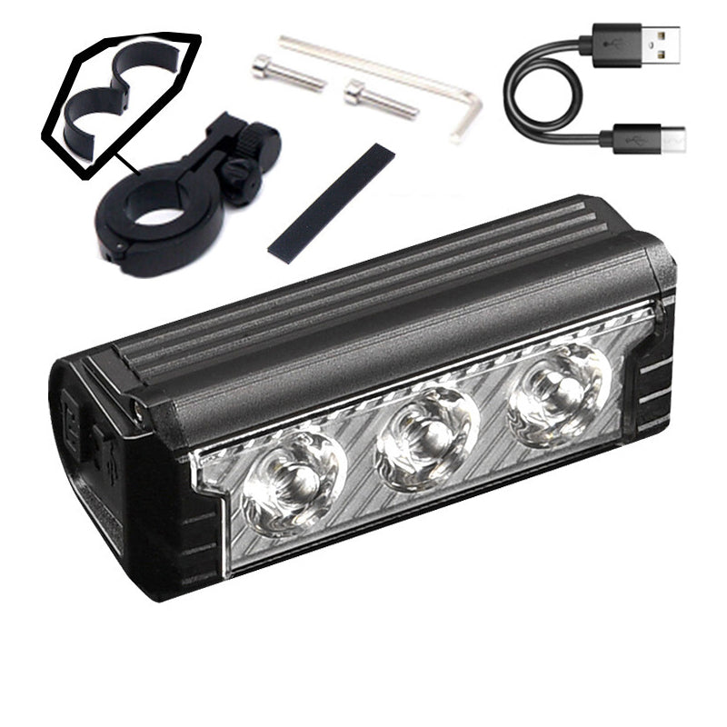 ⚡High-Lumen USB Rechargeable Bicycle Light 🚴‍♂️ Ride with Confidence