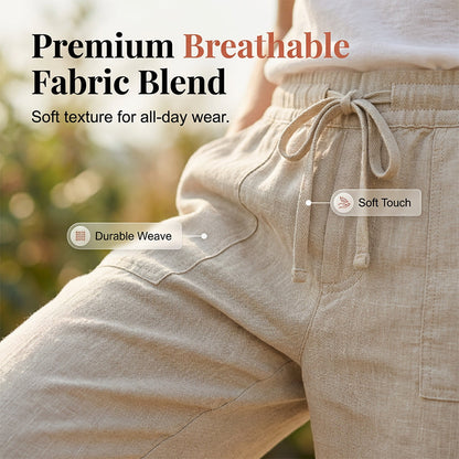 🩳Women's Casual Cotton Linen Capris🌟 Stay Cool And Comfortable 🌟