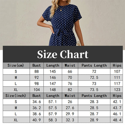 🌸Eleganter Damen-Jumpsuit mit weitem Bein und Polka Dots 🌟 Für mühelosen Stil