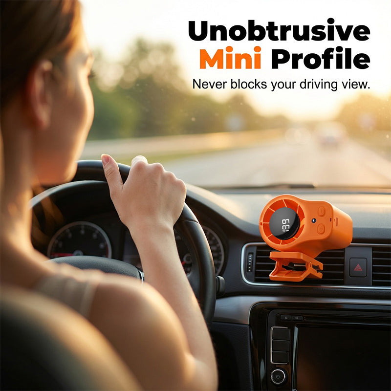 🔥HOT SALE 50% OFF🔥Hands-Free Personal Cooling Fan with LED Display🚗❄️Small fan. Big difference 😍