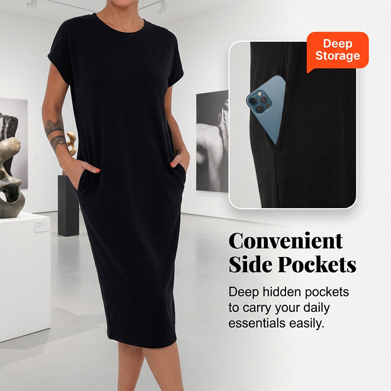 🔥Hot Sale 50% OFF⏳Women's Casual Short Sleeve T-Shirt Dress🌟 Effortlessly Stylish, All-Day Comfort 👗