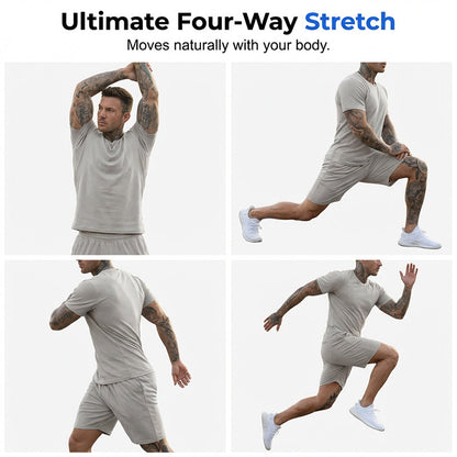 Herren Sport-T-Shirt & Shorts 2-teiliges Set 💪 Das ultimative Herren Fitness-Set 🏋️‍♂️