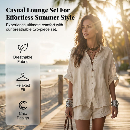 Women's Casual Two-Piece Lounge Set🌞 Effortless Summer Style – Stay Cool And Chic😎