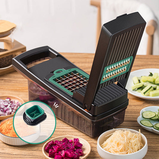 🥕8-in-1 Multifunction Vegetable Chopper🍽️ All-in-One Kitchen Tool – Save Time, Cut Like A Pro🔪