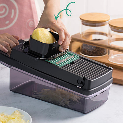 🥕8-in-1 Multifunction Vegetable Chopper🍽️ All-in-One Kitchen Tool – Save Time, Cut Like A Pro🔪