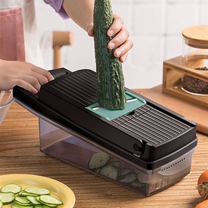 🥕8-in-1 Multifunction Vegetable Chopper🍽️ All-in-One Kitchen Tool – Save Time, Cut Like A Pro🔪