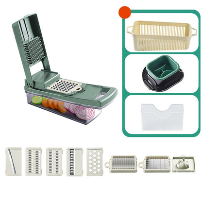 🥕8-in-1 Multifunction Vegetable Chopper🍽️ All-in-One Kitchen Tool – Save Time, Cut Like A Pro🔪