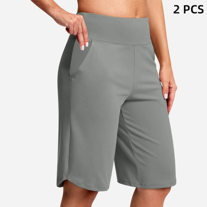 ⏰Last Day Sale 60% OFF🔥Women's High-Waist Yoga Shorts with Pockets