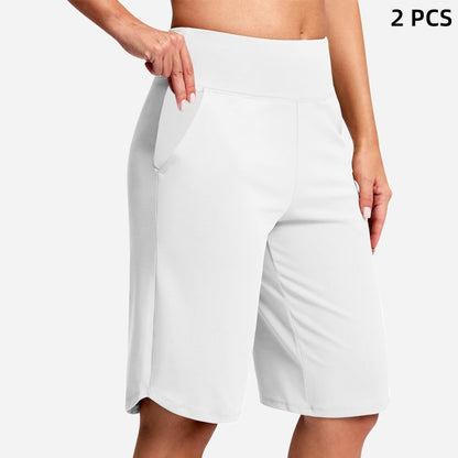 ⏰Last Day Sale 60% OFF🔥Women's High-Waist Yoga Shorts with Pockets