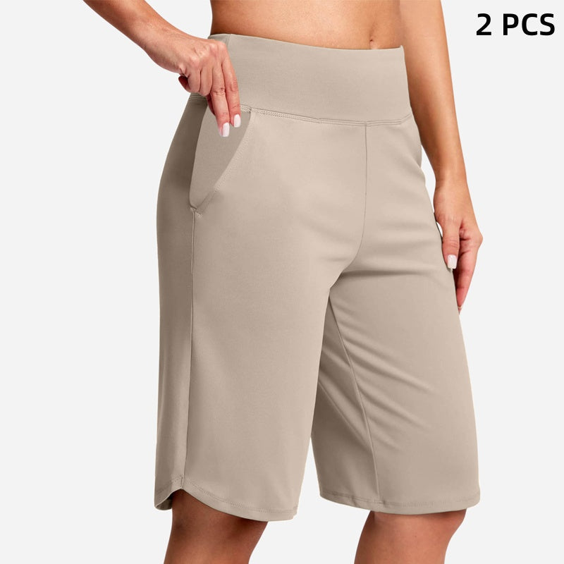⏰Last Day Sale 60% OFF🔥Women's High-Waist Yoga Shorts with Pockets