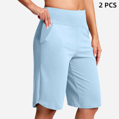 ⏰Last Day Sale 60% OFF🔥Women's High-Waist Yoga Shorts with Pockets