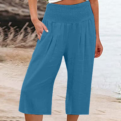 ☀️2026 HOT SALE 50% OFF🌿Lightweight Elastic Waist Crop Pants for Women