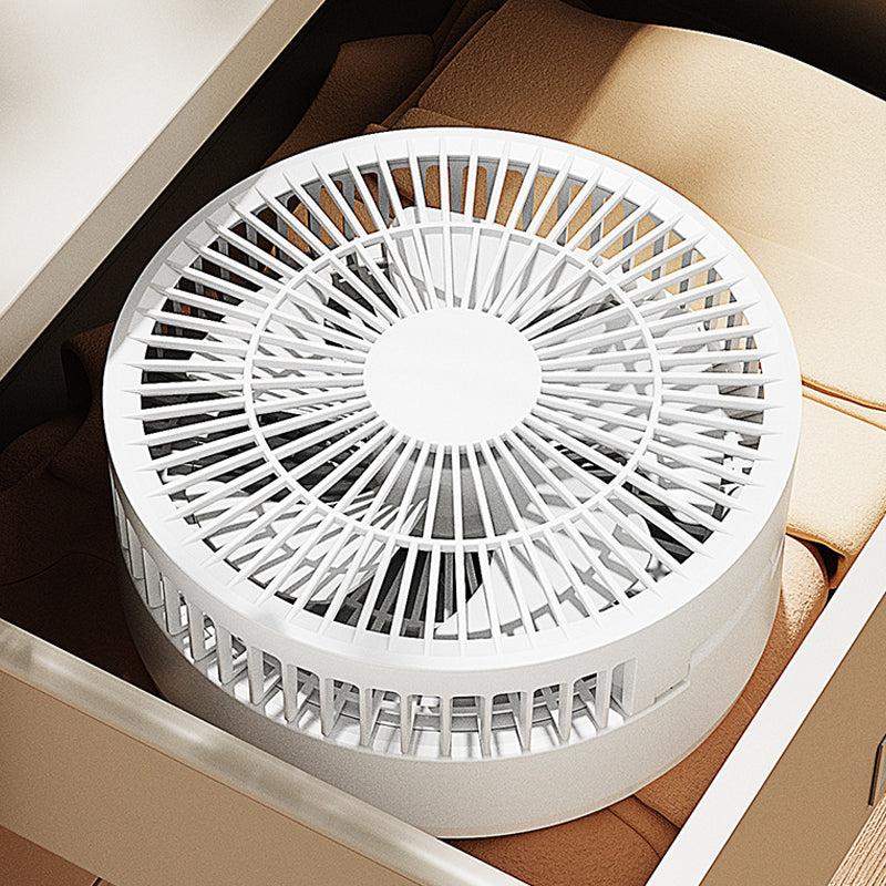 ❄️Stay Cool & Stylish— A 3-in-1 Desktop Fan Featuring A Built-In Makeup Mirror And LED Light 💖