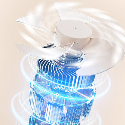 ❄️Stay Cool & Stylish— A 3-in-1 Desktop Fan Featuring A Built-In Makeup Mirror And LED Light 💖