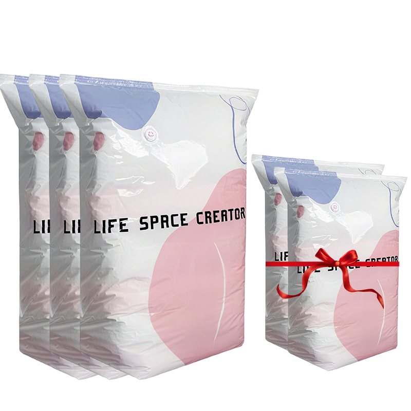 🥳2026 HOT SALE🥳💞50K+ SOLD!🧳💨 50% OFF! No‑Pump Vacuum Storage Bags – Press & seal, no pump needed. Saves 80% space, keeps clothes dry & dust‑free. Perfect for bulky bedding & off‑season gear. 🛏️🗄️