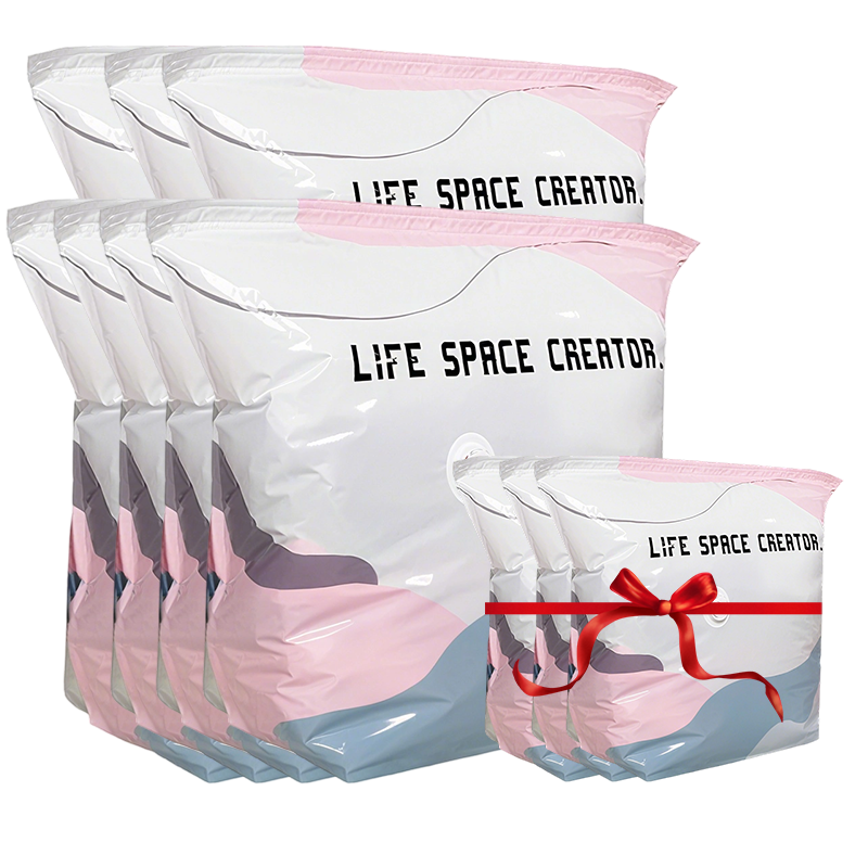 🥳2026 HOT SALE🥳💞50K+ SOLD!🧳💨 50% OFF! No‑Pump Vacuum Storage Bags – Press & seal, no pump needed. Saves 80% space, keeps clothes dry & dust‑free. Perfect for bulky bedding & off‑season gear. 🛏️🗄️