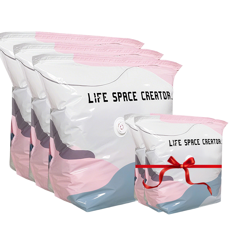 🥳2026 HOT SALE🥳💞50K+ SOLD!🧳💨 50% OFF! No‑Pump Vacuum Storage Bags – Press & seal, no pump needed. Saves 80% space, keeps clothes dry & dust‑free. Perfect for bulky bedding & off‑season gear. 🛏️🗄️