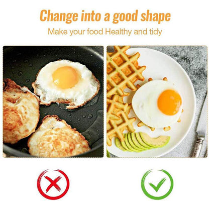 🔥Hot Deals-Egg Frying Ring🍳 Perfectly Round Eggs Every Time – Egg Ring For The Win🥞