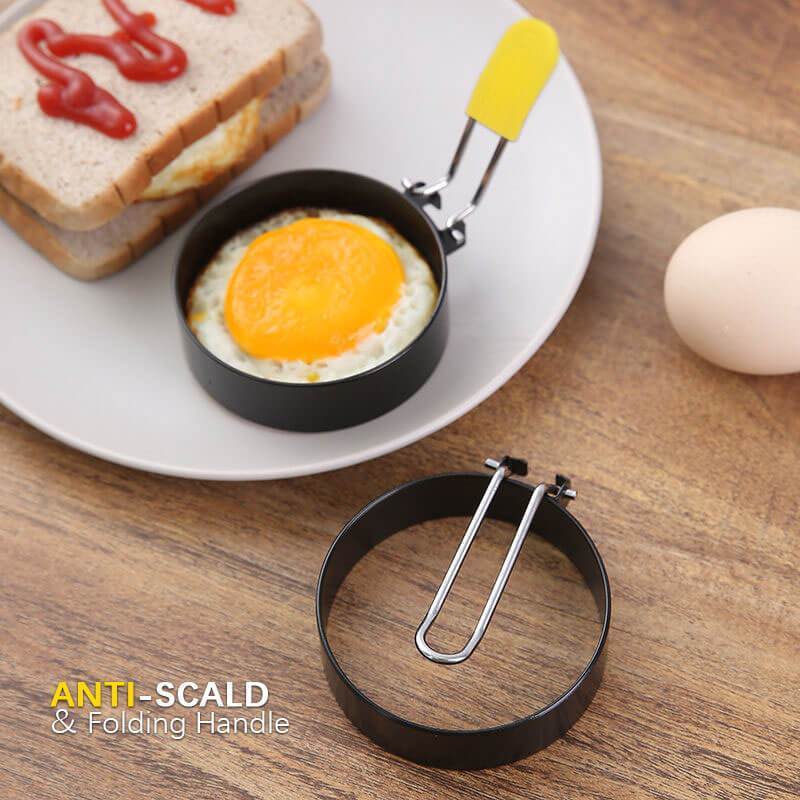 🔥Hot Deals-Egg Frying Ring🍳 Perfectly Round Eggs Every Time – Egg Ring For The Win🥞