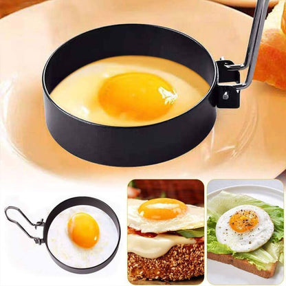 🔥Hot Deals-Egg Frying Ring🍳 Perfectly Round Eggs Every Time – Egg Ring For The Win🥞