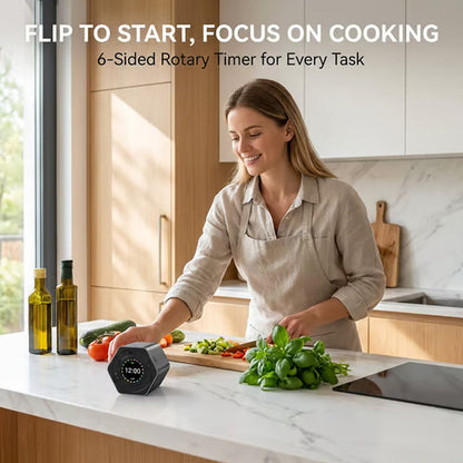 ⏰ 6-Sided Flip Timer For Productivity & Focus – Effortless Timing, Instant Focus🔥