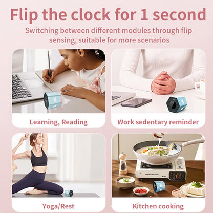 ⏰ 6-Sided Flip Timer For Productivity & Focus – Effortless Timing, Instant Focus🔥