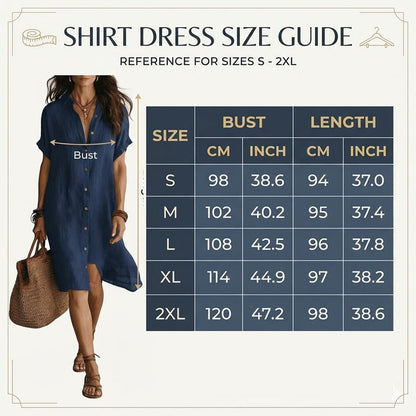 🌸Women's Short Sleeve Button-Down Shirt Dress – Your New Wardrobe Essential ✨