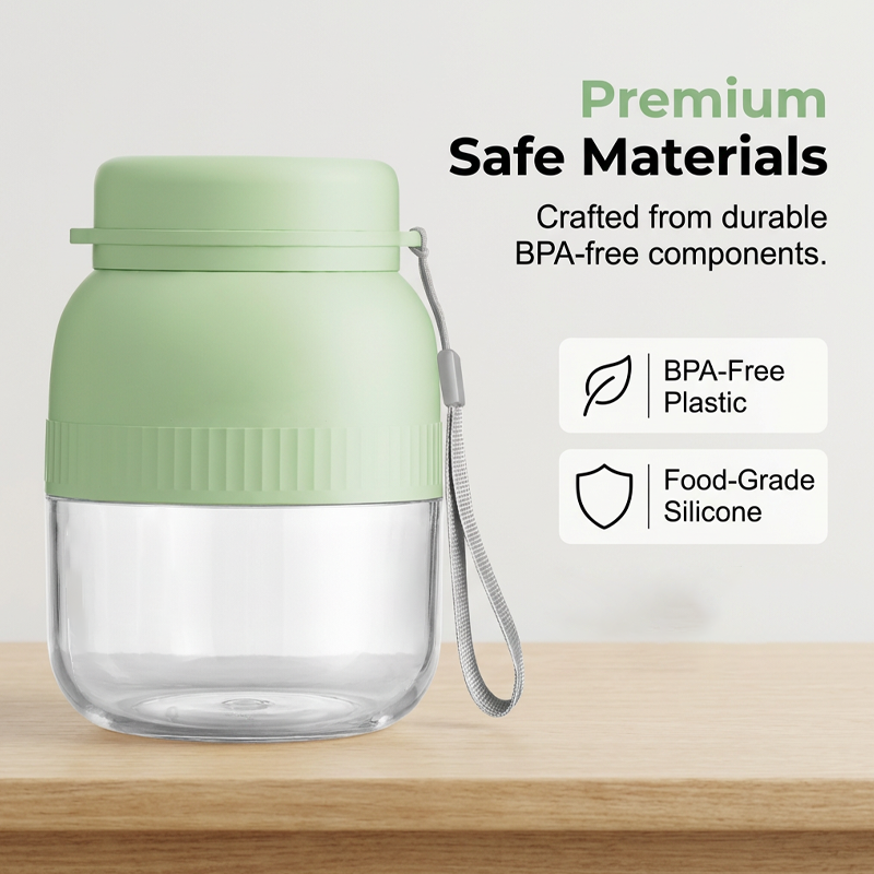 🍹 Blend On-The-Go:Portable Blender With Dual Lids & Cups🍹