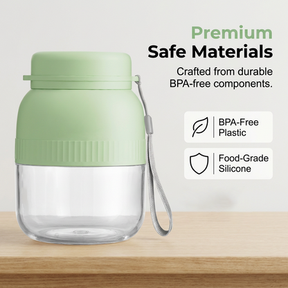 🍹 Blend On-The-Go:Portable Blender With Dual Lids & Cups🍹