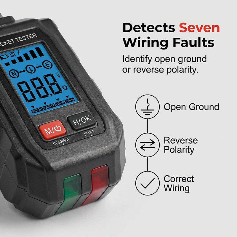 💥✨Limited-time 56% Off Special Offer 🔍Multifunctional Digital GFCI Outlet Tester🔌