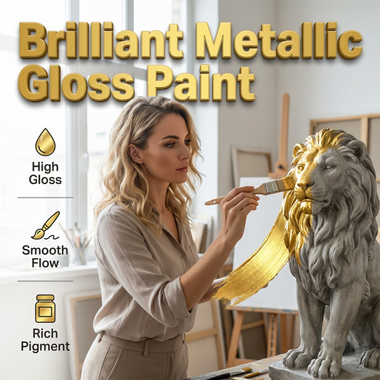 🎨Water-Based Metallic Gloss Paint✨🖌️ Transform Your Home 🎨
