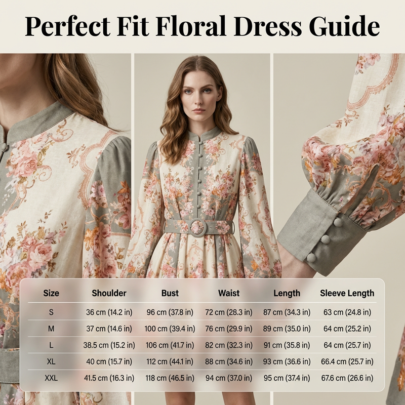 🌸 Zeitlose Eleganz – Romantisches Blumenmuster High Neck Minikleid🌷