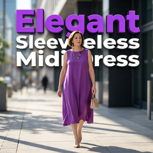 👗Women's Round Neck Sleeveless Dress🌟 Effortless Elegance Meets Ultimate Comfort
