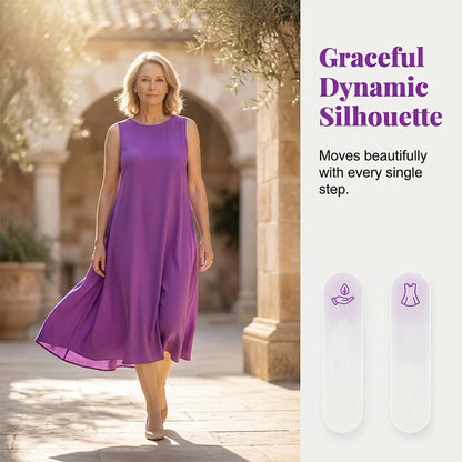 👗Women's Round Neck Sleeveless Dress🌟 Effortless Elegance Meets Ultimate Comfort