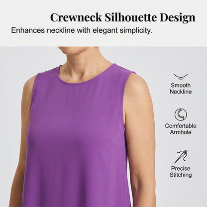👗Women's Round Neck Sleeveless Dress🌟 Effortless Elegance Meets Ultimate Comfort