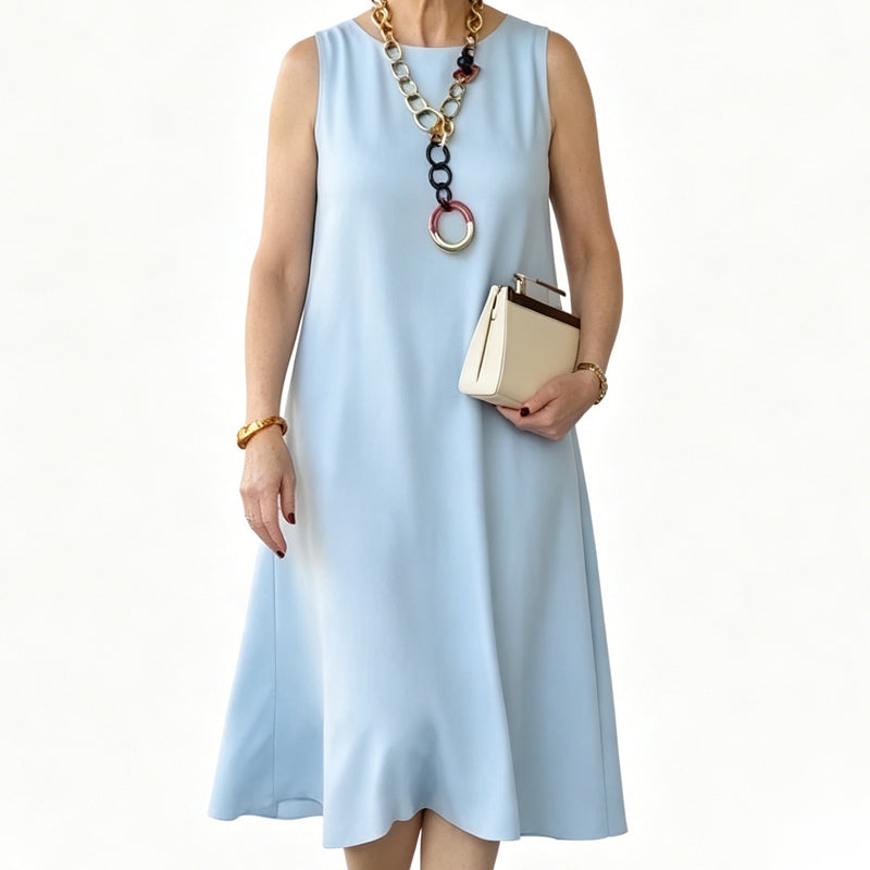 👗Women's Round Neck Sleeveless Dress🌟 Effortless Elegance Meets Ultimate Comfort