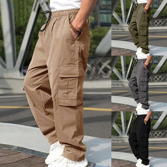 👖 Comfort Meets Style: Men’s Loose Fit Casual Pants with Multiple Pockets ✨