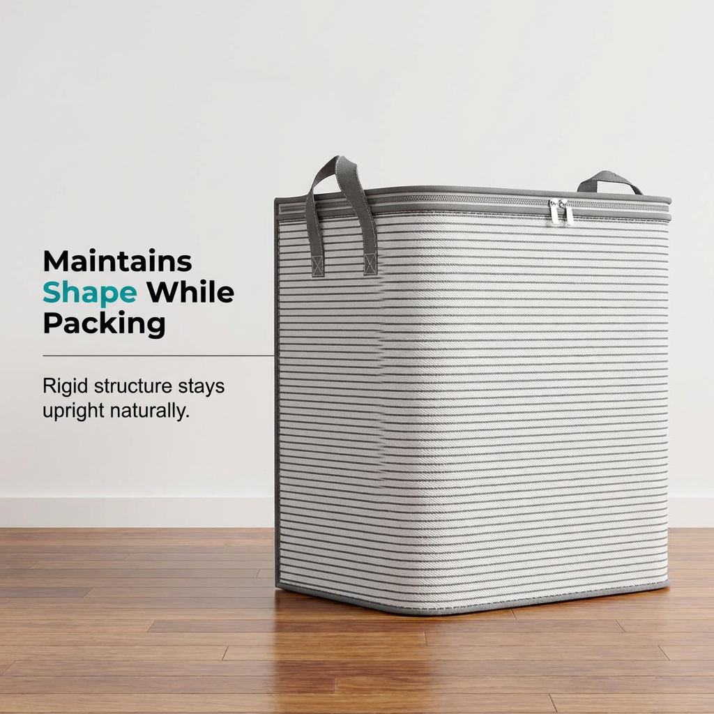 ⏰🔥NUR FÜR KURZE ZEIT 50% RABATT! 🧳 Große faltbare Aufbewahrungstasche mit Griffen – Robust, platzsparend & perfekt für die Organisation zu Hause 💪✨