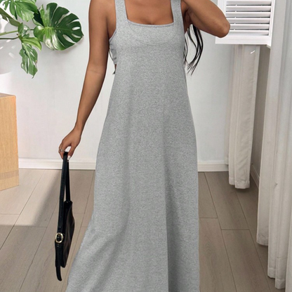 📢📢50% OFF !! ⏰Two-Piece Style Tank Maxi Dress With Side Cut-Outs– Effortless Chic Summer Style ✨