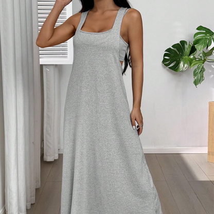 📢📢50% OFF !! ⏰Two-Piece Style Tank Maxi Dress With Side Cut-Outs– Effortless Chic Summer Style ✨