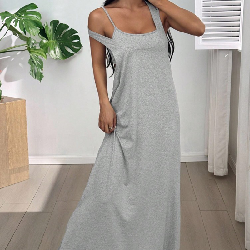 📢📢50% OFF !! ⏰Two-Piece Style Tank Maxi Dress With Side Cut-Outs– Effortless Chic Summer Style ✨