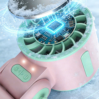 ❄️Foldable Handheld Fan with Cooling Plate🌬️ Stay Cool Anytime & Anywhere🌞