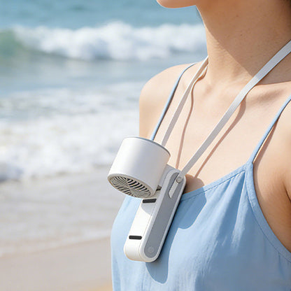❄️Foldable Handheld Fan with Cooling Plate🌬️ Stay Cool Anytime & Anywhere🌞