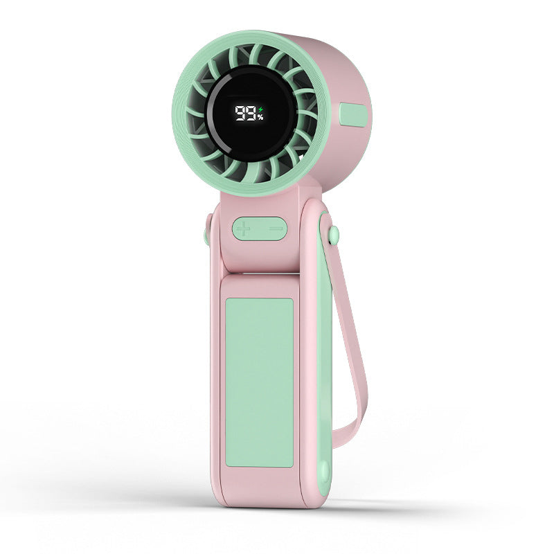 ❄️Foldable Handheld Fan with Cooling Plate🌬️ Stay Cool Anytime & Anywhere🌞