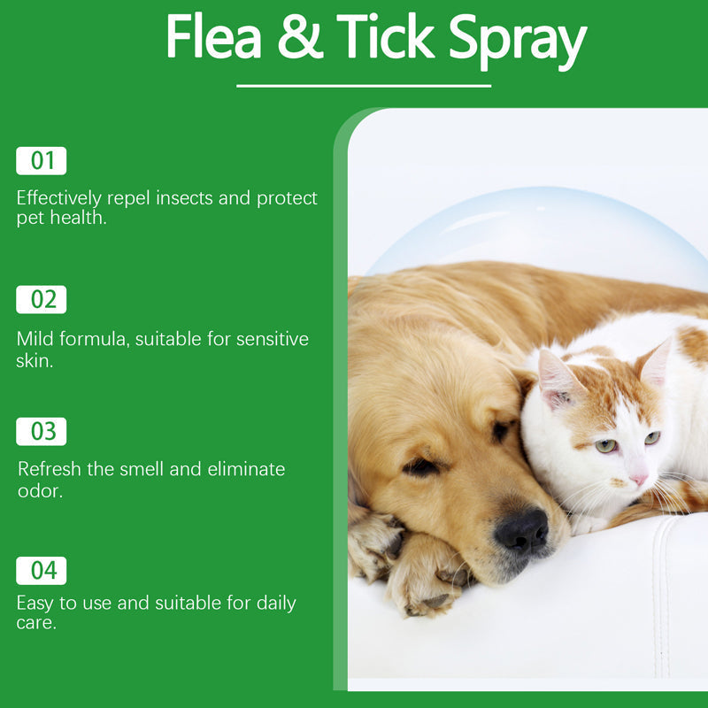 🍃Natural Flea & Tick Spray for Dogs and Cats🐾 Keep Your Beloved Pet Free from Pests