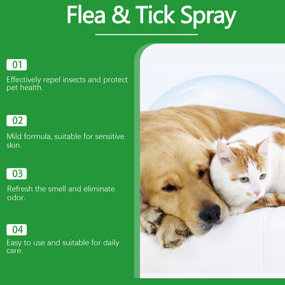 🍃Natural Flea & Tick Spray for Dogs and Cats🐾 Keep Your Beloved Pet Free from Pests