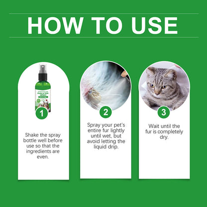 🍃Natural Flea & Tick Spray for Dogs and Cats🐾 Keep Your Beloved Pet Free from Pests