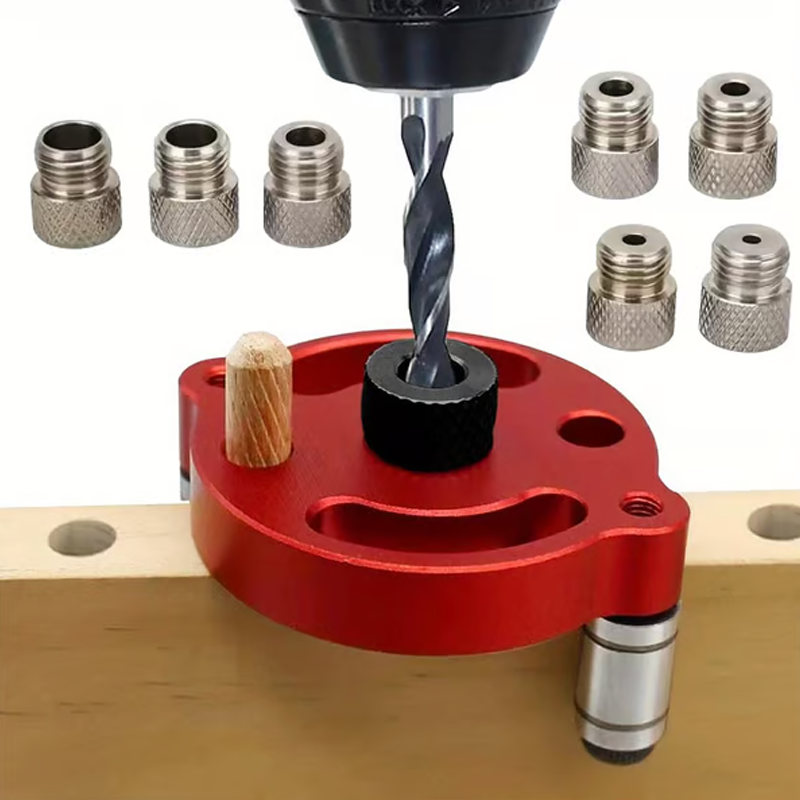 🔨 Perfect Dowels Every Time –Self-Centering Dowel Jig Kit For Woodworking🛠️