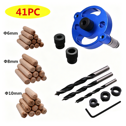 🔨 Perfect Dowels Every Time –Self-Centering Dowel Jig Kit For Woodworking🛠️