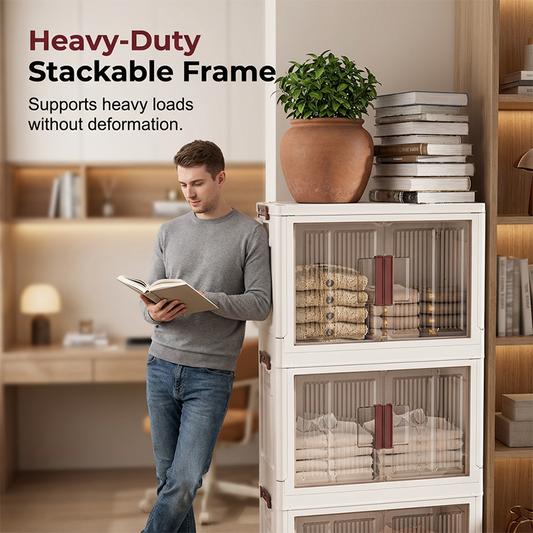 🚪 Effortless Storage With Large Capacity Collapsible Storage Bin With Lid🏡✈️Free Shipping